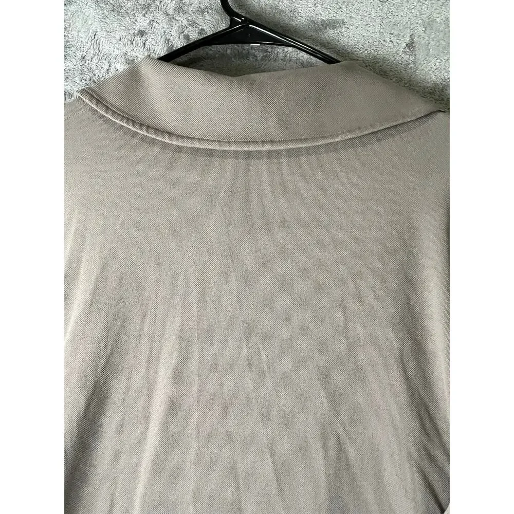 Lululemon Softstreme Pique Oversized Long-Sleeve Polo Shirt Warm Ash Grey Small